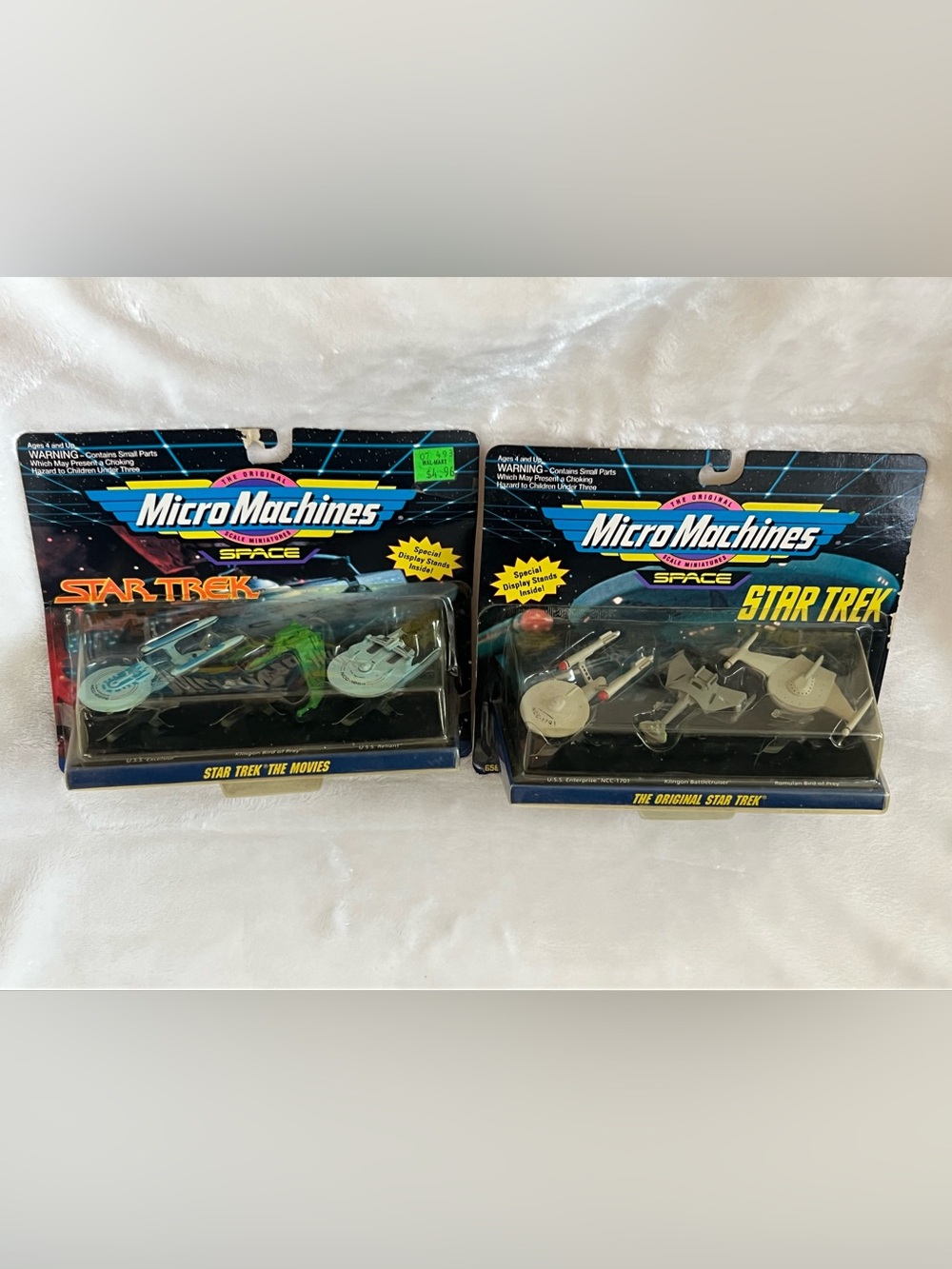 Vintage Toy Figures 1993 Micro Machines Star Trek 65825 Collection Set #1 & #2
